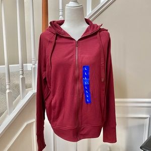 Women's Large Burgundy Danskin Hooded Sweatshirt